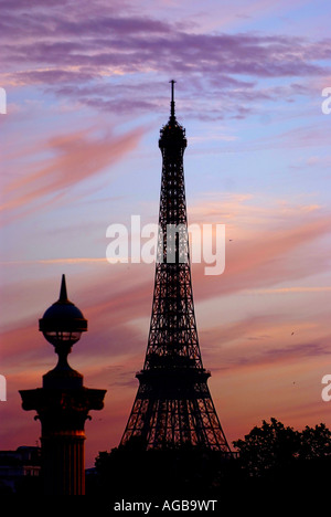 Platz De La Concorde Eiffelturm Paris Frankreich Stockfoto