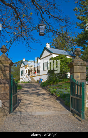 Das Commandant's House in der Strafanstalt Port Arthur auf der Tasman Peninsula in Tasmanien wurde 1833 erbaut Stockfoto