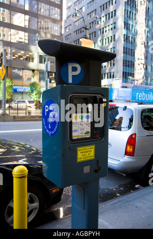 Parkuhr in New York City Stockfoto