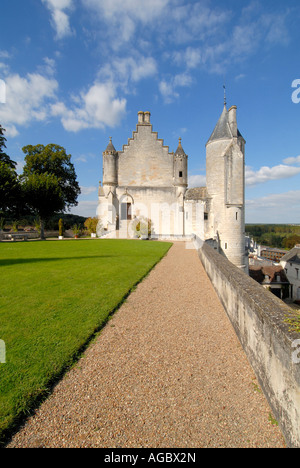 Die Royal Lodge (Logis Royal), Chateau de Loches, Sud-Touraine, Frankreich. Stockfoto