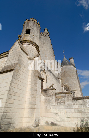 Die Royal Lodge (Logis Royal), Chateau de Loches, Sud-Touraine, Frankreich. Stockfoto