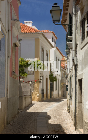 Die Küste von Lissabon, Cascais, Straße in der Altstadt Stockfoto