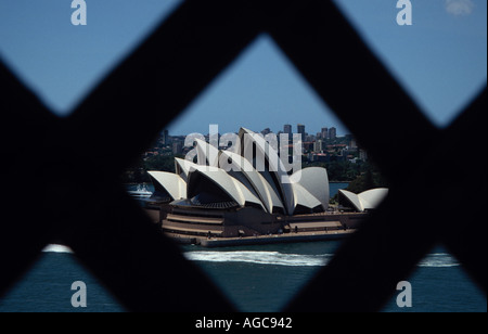 Sydney Opera House, gerahmt Stockfoto