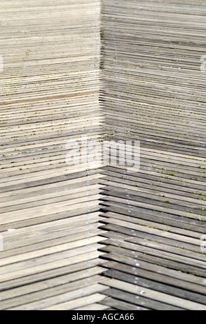 Coney Island Detail des Wasser Piers New York USA Stockfoto