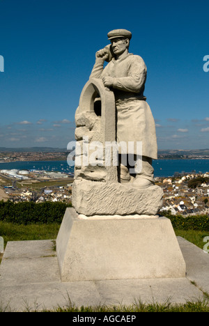 Der Geist von Portland Skulptur, Isle of Portland, Dorset, England, UK Stockfoto