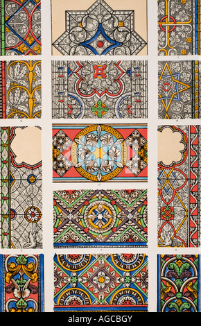 Die Grammatik des Ornaments. Buntglas, Platte LXIX.