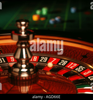 Roulette-Rad BTN Stockfoto