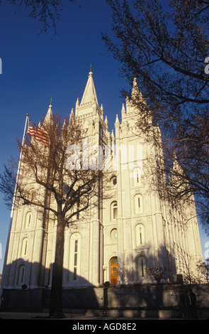 Utah Salt Lake City Mormonen Tempel Stockfoto