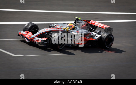 Lewis Hamilton fahren bei belgischen Formel Eins Grand Prix in Spa Stockfoto