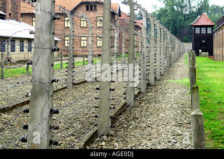 NS-Konzentrationslager in Auschwitz-Birkenau, Oswiecim, Polen Stockfoto