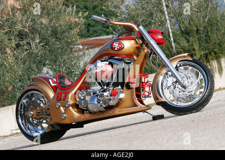 Custombike Special Big Twin Stockfoto