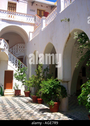 Panormitis Kloster Symi Griechenland Stockfoto