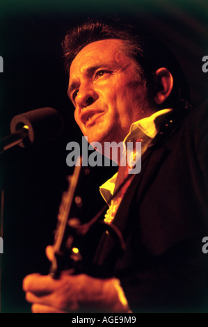 JOHNNY CASH uns Country-Musiker im August 1969 Stockfoto