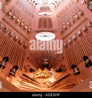 Die "Hall of Steel" an das Waffenmuseum, Leeds, West Yorkshire Stockfoto