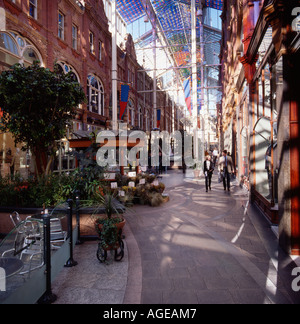 Innenaufnahme der viktorianischen Quarter, Leeds, West Yorkshire Stockfoto