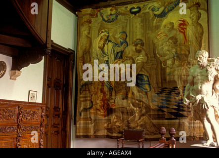 Wandteppich, Rubens Haus, Rubenshuis, Home, Peter Paul Rubens, Museum, Antwerpen, Provinz Antwerpen, Belgien, Europa Stockfoto