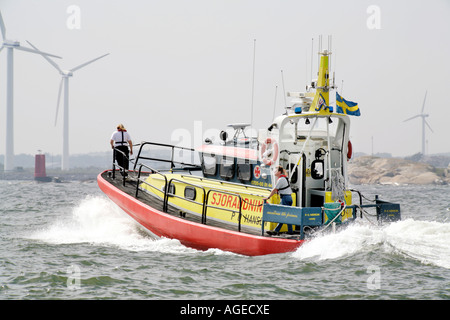 Schwedische Sea-Rescue Boat Stockfoto
