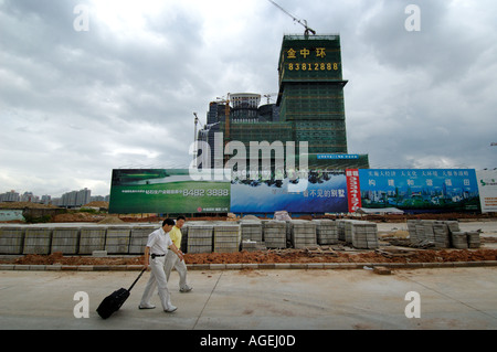 China-Shenzhen sehr schnell entwickeln Wirtschaftszone in China in der Nähe von Hong Kong. Stockfoto