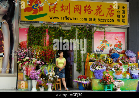 China-Shenzhen sehr schnell entwickeln Wirtschaftszone in China in der Nähe von Hong Kong. Stockfoto