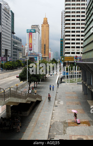 China-Shenzhen sehr schnell entwickeln Wirtschaftszone in China in der Nähe von Hong Kong. Stockfoto