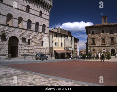 Piazza Grande, Montepulciano, Toskana Stockfoto