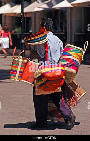 Straßenverkäufer Zocalo Oaxaca-Stadt Mexiko Stockfoto