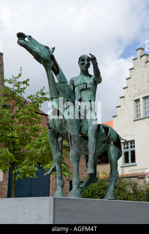 Reiter-Apokalypse Brügge Brugge Belgien Flandern Stockfoto