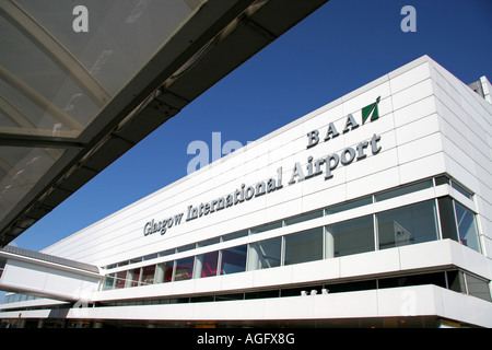 Flughafen von Glasgow, Fassade, Strathclyde, Schottland, Großbritannien Stockfoto