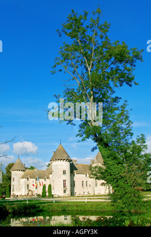 BURG VON SAVIGNY-LES-BEAUNE - BURGUND - FRANKREICH Stockfoto