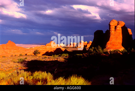 Teufel GARDENArches National Park in der Nähe von Moab Utah Stockfoto