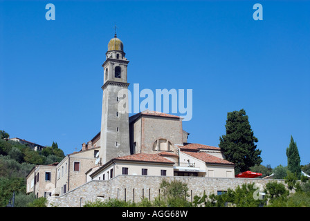 Die Kirche in Arquà Petrarca, Veneto, Italien Stockfoto