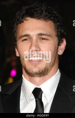 Schauspieler James Franco kommt bei der 2007 Vanity Fair Oscar Party am 25. Februar 2007 im Mortons Steakhouse in Los Angeles Stockfoto