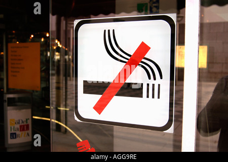 Nichtraucher-Zeichen, Stockholm, Schweden Stockfoto