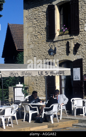 Bar Restaurant Trémolat Dordogne Frankreich Stockfoto