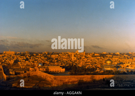 Jerusalem-Israel-Luftaufnahme der Stadt Stockfoto