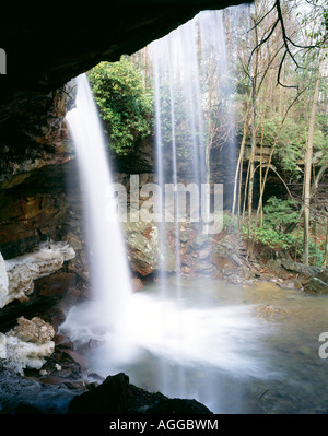 Gurke fällt im Winter, Ohiopyle Staatspark, 18719 Acres, Fayette County, Pennsylvania, Usa, Stockfoto