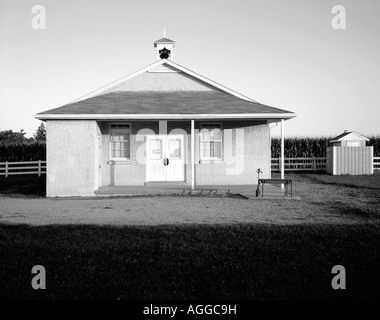 AMISCHE SCHULHAUS, SCHULHAUS STRAßE VON AMISH ROAD, LANCASTER COUNTY, PENNSYLVANIA, USA Stockfoto