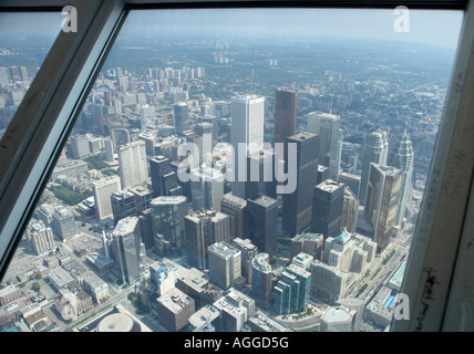 Die Aussicht auf Toronto vom CN Tower, Kanada Stockfoto