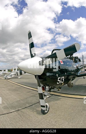 Vorderansicht des Tucano bei Shoreham Flughafen West Sussex UK Stockfoto