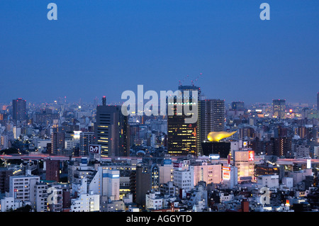 Blick über Tokyo, Asakusa, Tokio, Japan Stockfoto