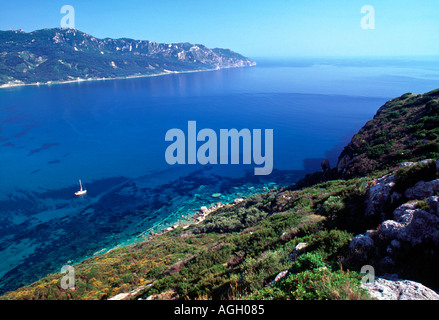 Agios Georgios, Cape Falakro, Korfu, Griechenland Stockfoto