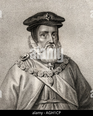 William Cecil, 1. Baron of Burghley, 1520 - 1598. Englischer Staatsmann, der Chefberater von Königin Elizabeth I. Stockfoto