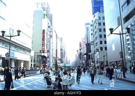 Die Ginza Tokyo Japan Stockfoto