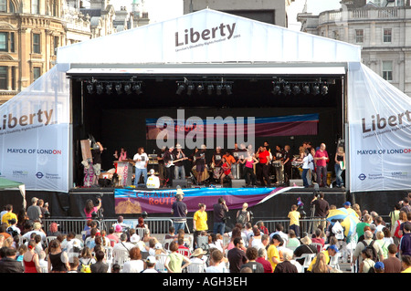 Kreative Wege (Kunstorganisation) beim Liberty Festival, London, September 2005 Stockfoto