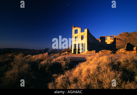 Geisterstadt Rhyolite Stockfoto