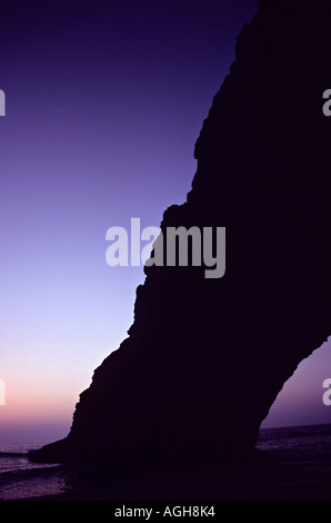 Naturale bei Sonnenuntergang in der Nähe von Sidi Ifni Marokko Stockfoto