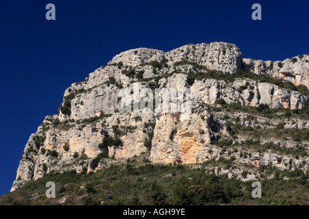 Ein Klettern vor Ort Baou de St. Jeannet in der Nähe von Nizza Stockfoto