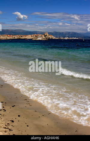 Strand in Antibes, Frankreich Stockfoto