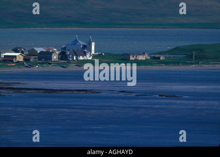 USA Alaska Aleuten Umnak Island Beringmeer Nikolski Heimatdorf Stockfoto