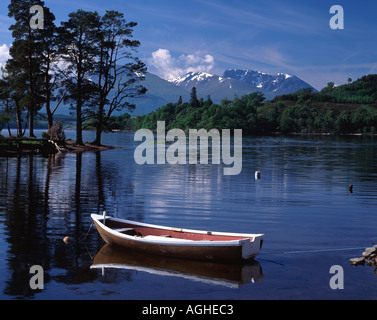 UK Schottland Inverness Shire Lochaber Berg Ben Nevis von Loch Lochy Stockfoto